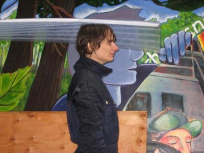 Karla in the rain.JPG