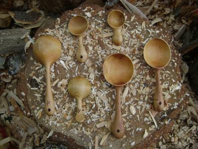 Assortment of Plum and Cherry Scoops