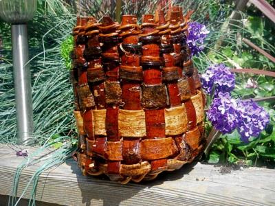 Bull Kelp and Wild Cherry basket