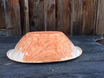 Hand carved salad bowl