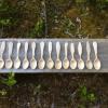 Hand carved maple eating spoons